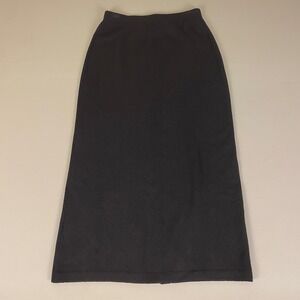 St.‎ John Basics Santana Knit Skirt Size 6 Black Pencil Below Knee Formal Wear